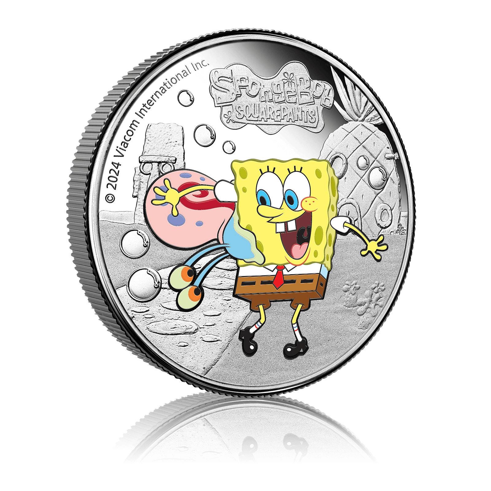 1oz Silver SpongeBob and Gary Gift Box (2024) 5